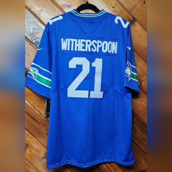 Seattle Seahawks Witherspoon #21 Blue Jersey - Picture 2 of 2